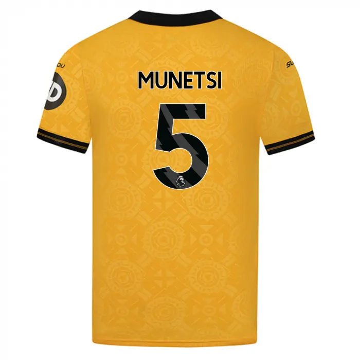 Wolverhampton Wanderers Store | Shop Official 2025-26 Wolves Pro Home Shirt – Adult MUNETSI 5 Wolves Gear